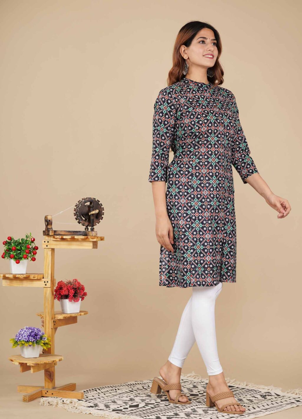 sanganeri print kurti