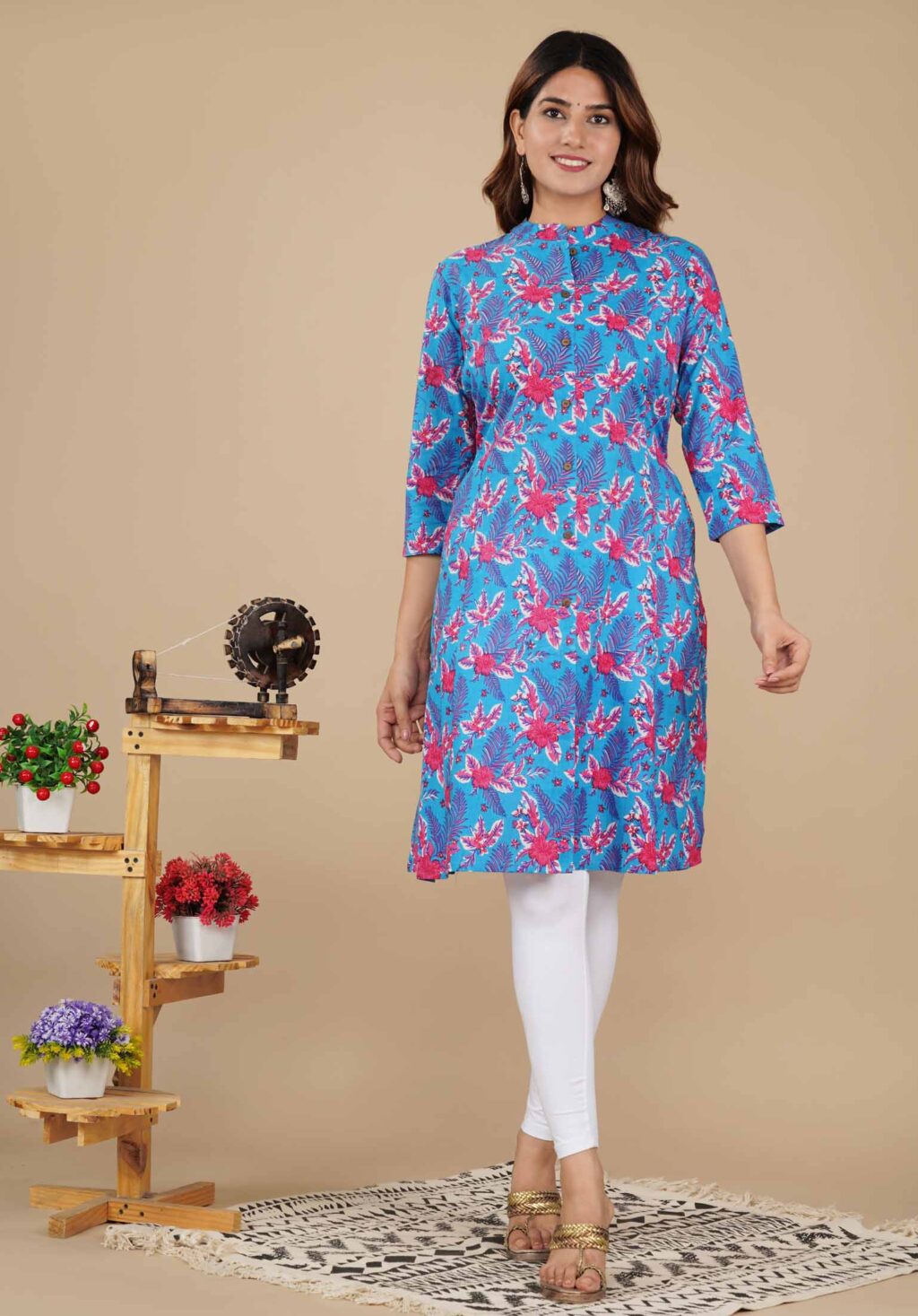 Sanganeri Printed Cotton Kurti