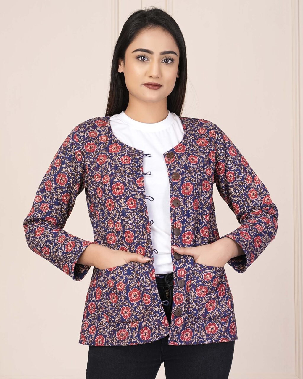 Bagru Printed Cotton Quilted Jackets