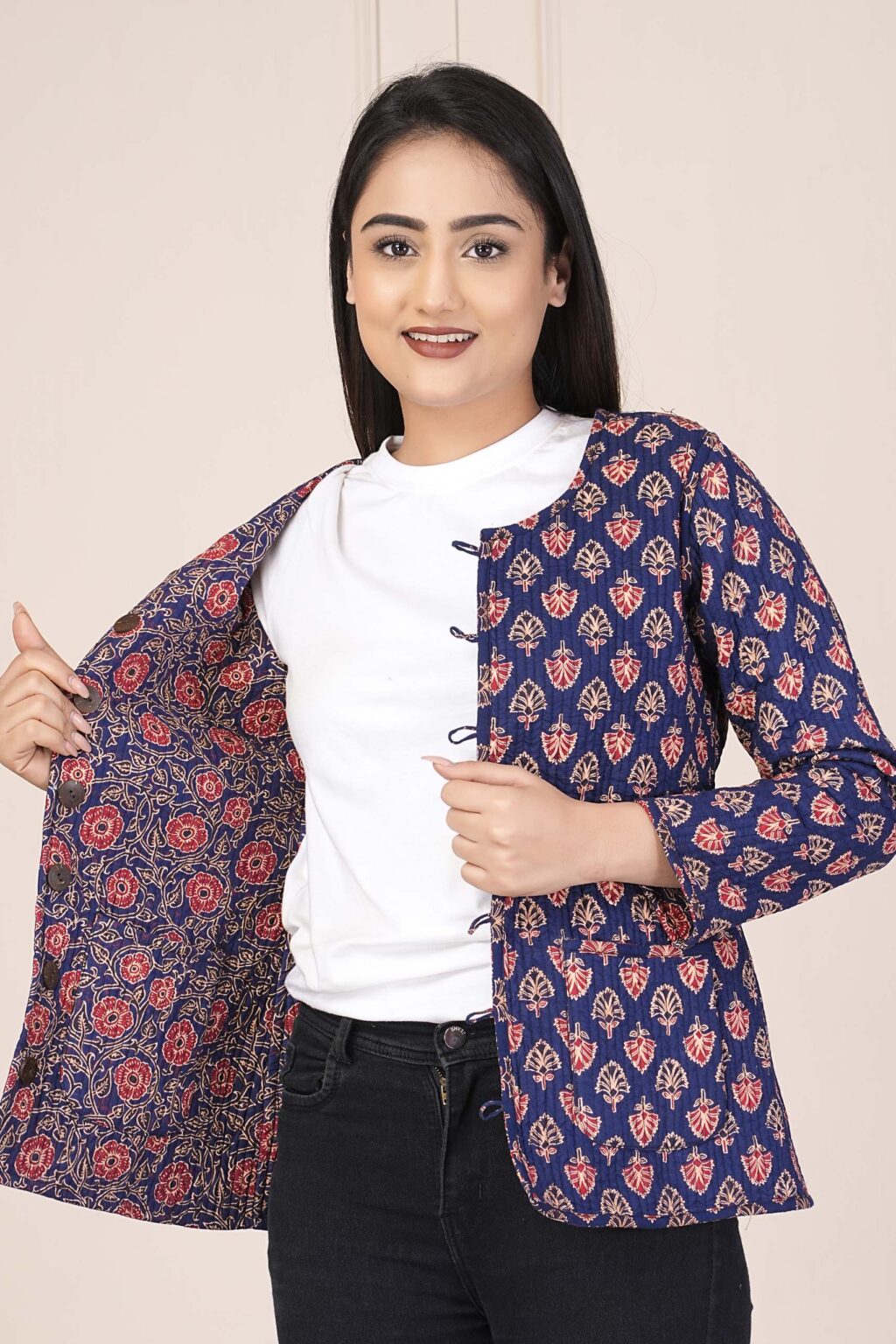 Bagru Printed Cotton Quilted Jackets