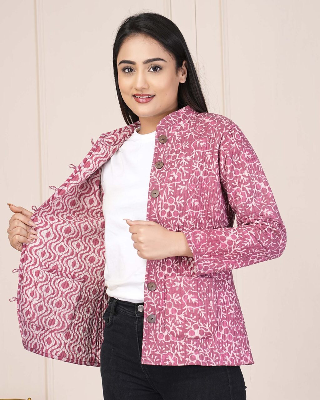 Jaipuri Cotton Quilted Jacket