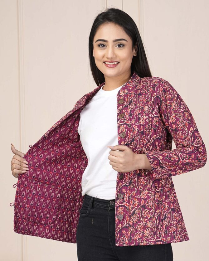 Cotton Quilted Jacket For Women