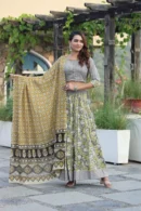 Battleship Grey Navratri Chaniya Choli