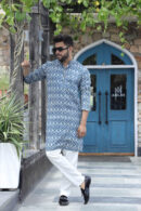 Faded Blue Trending Kurta for Mens style