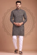 Judge Grey Printed Kurta for Men