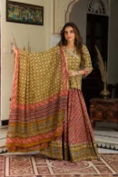 Red-Green Latest Lehenga Choli Trends