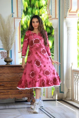 bashful pink one piece frock dress