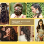 best hair style for lehenga choli