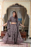 dorado plus size women lehenga front view