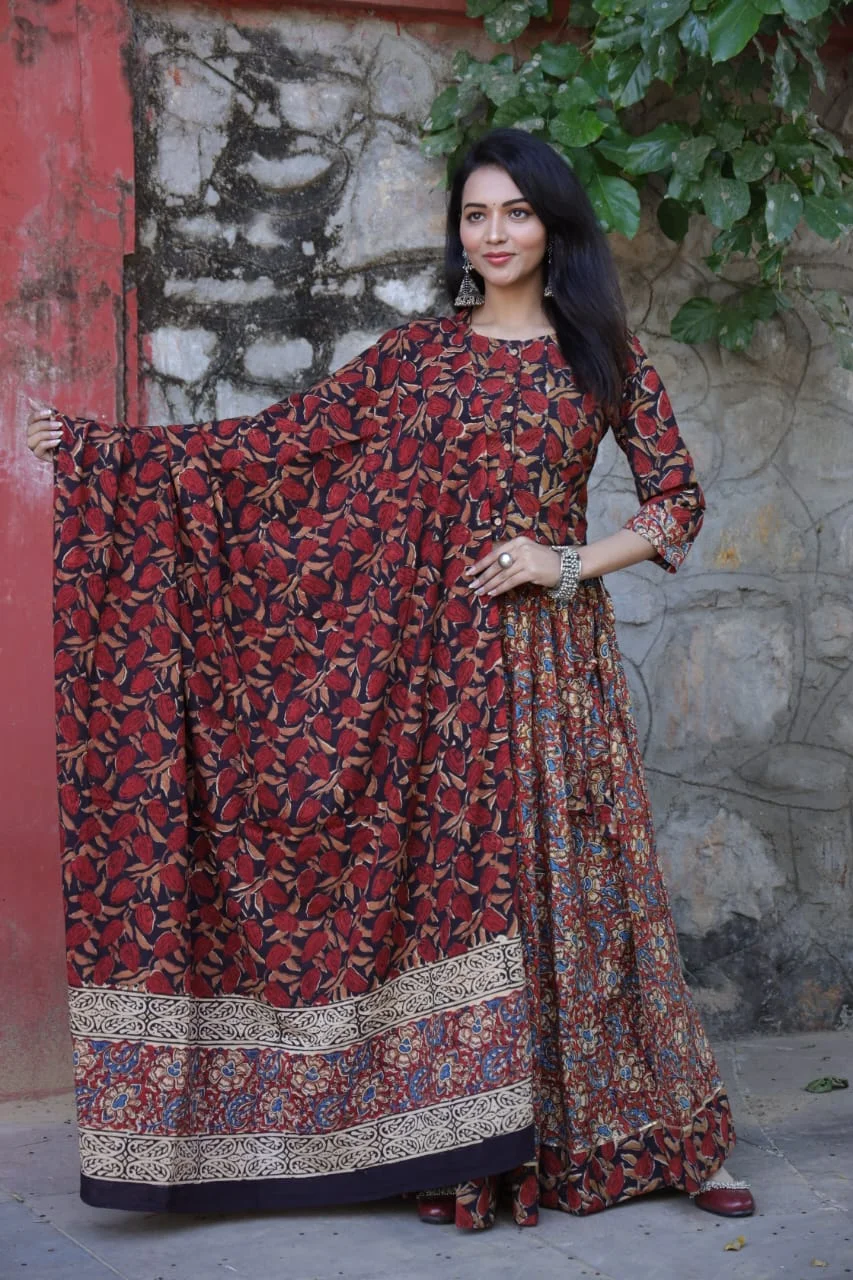 velvet maroon lehenga for plus size girl front view