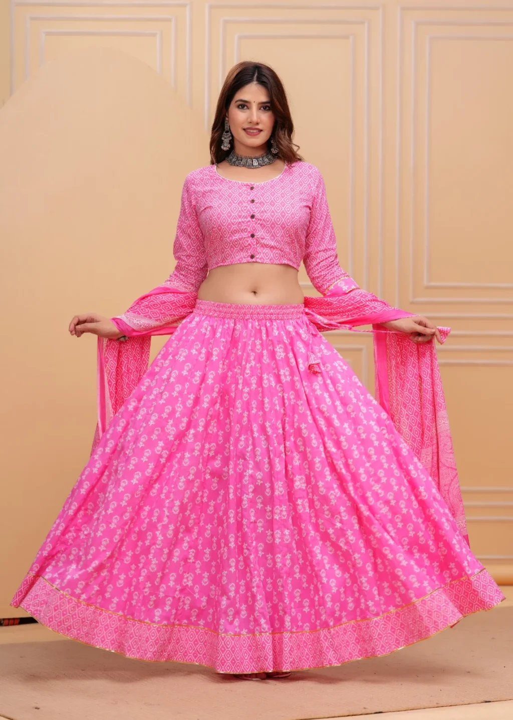 navratri special lehenga choli front view