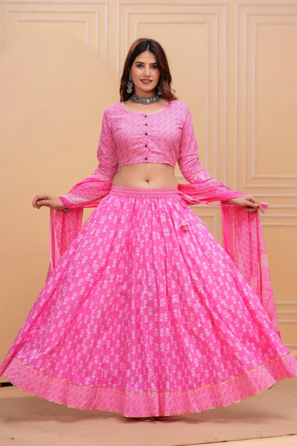 navratri special lehenga choli front view