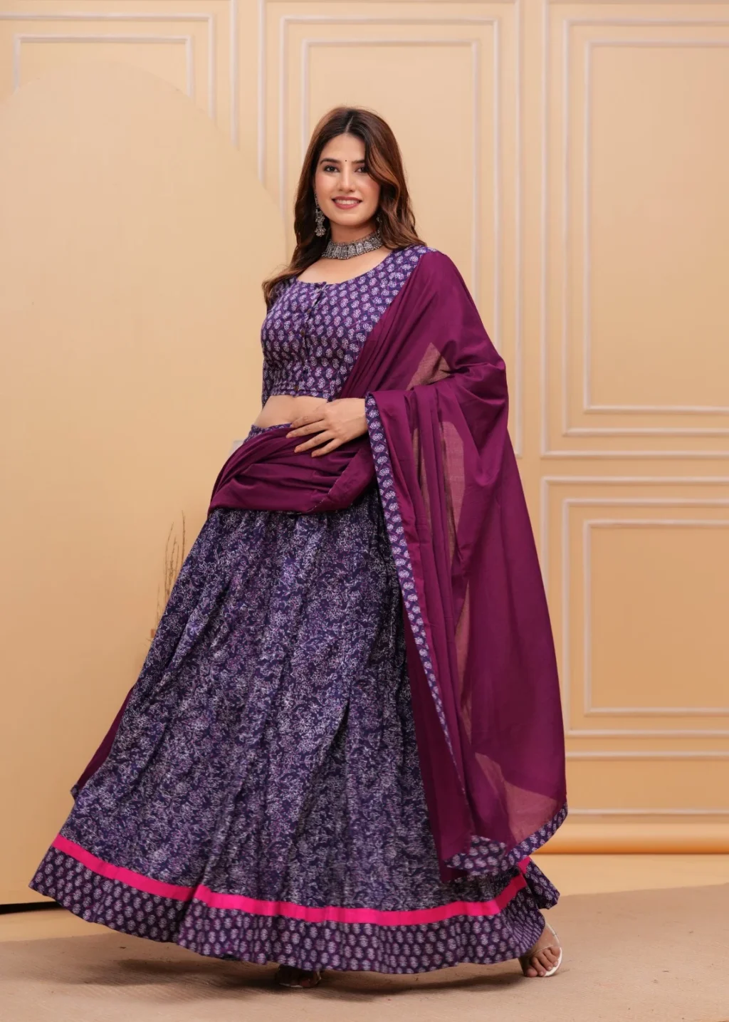 plus size lehenga choli design look