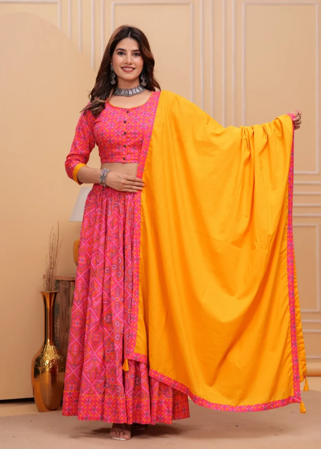 printed lehenga choli navratri