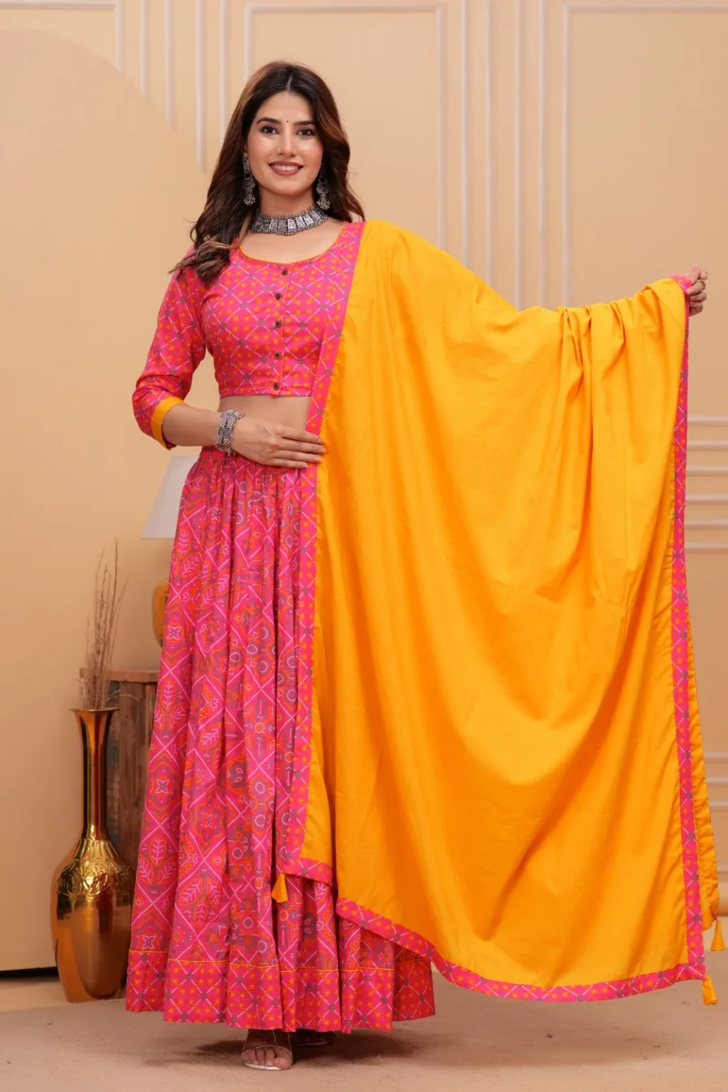 printed lehenga choli navratri