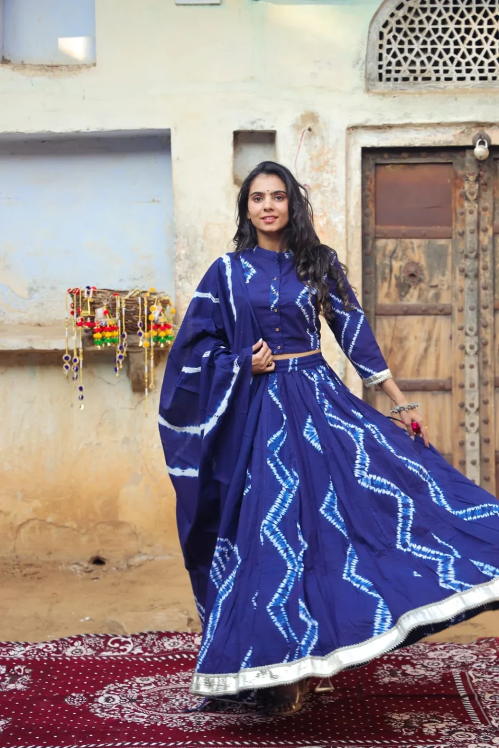 simple lehenga choli front view