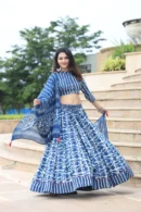 havelock blue lehenga choli for women