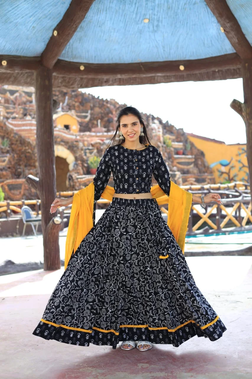 tealish blue lehenga choli for girls look